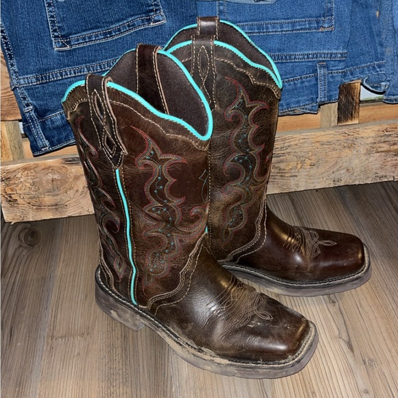 Justin’s Raya Women’s Square Toe Boots - Size 9 - Picture 1 of 4